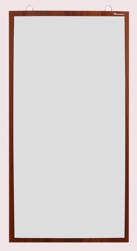 Mahaakaay Soni Engineered Wood Dressing Rectangular Hanging Bathroom Wall Mirror Classic Walnut - Image 1