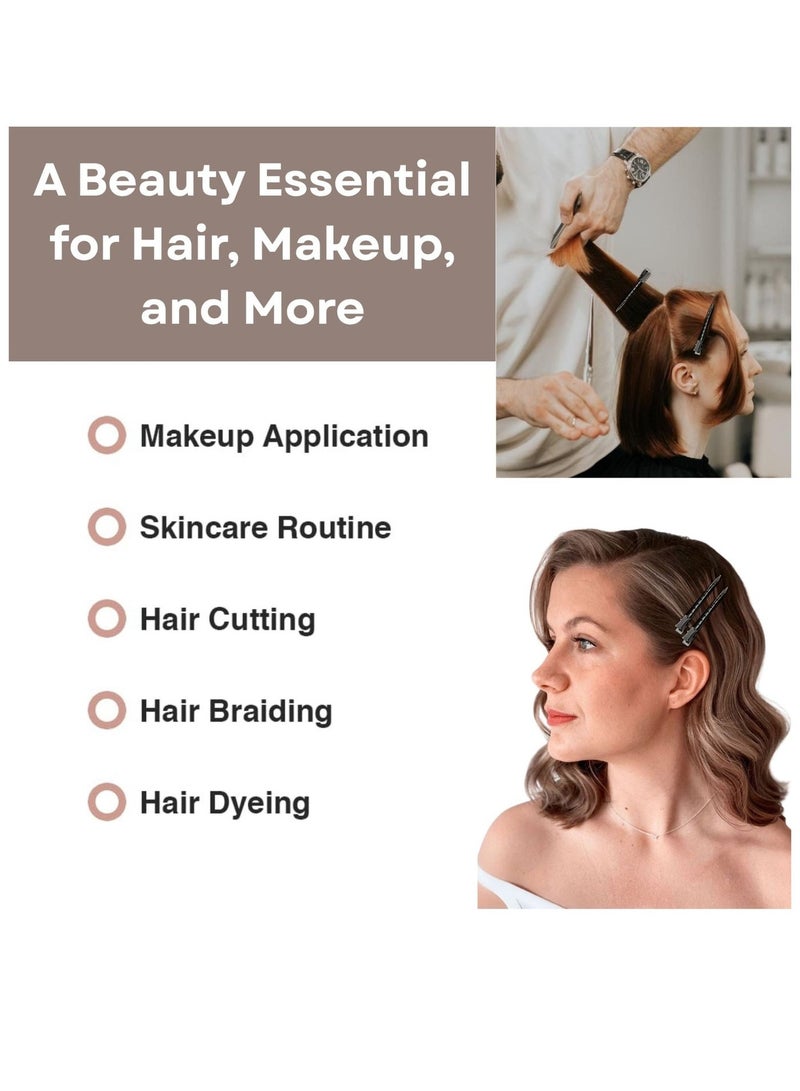 ELAUR 24-Pack Duck Bill Hair Clips – 3.5" Rustproof Metal Alligator Clips with Holes for Hair Styling & Sectioning – Salon & Home Use (Gold) - Image 4