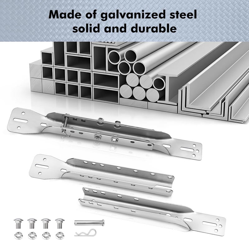 MS.GD Magisale Garage Door Parts Bracket Adjustable Reinforcement Bracket, Carbon Steel Zinc Plated - Image 5