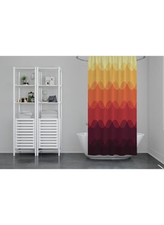 Home Print Waterproof Bathroom Curtain 