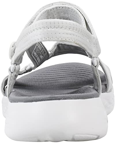 Skechers Women's On-The-GO 600 - Brilliancy Sandals, White/Grey, 9 M US - Image 3
