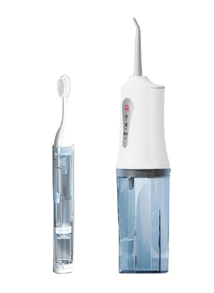 Denx A Dental Care Set Consisting Of A Water Flosser To Clean Between The Teeth And A Smart Toothbrush With A Toothpaste Tank - Image 4