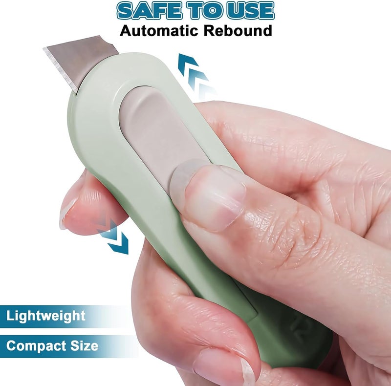 OneNine Box Cutter, 4pcs Letter Opener, Mini Utility Knife Precise Cutting for Paper, Package, Envelope, Mail, Arts Craft Use for Home, School, Office - Image 3