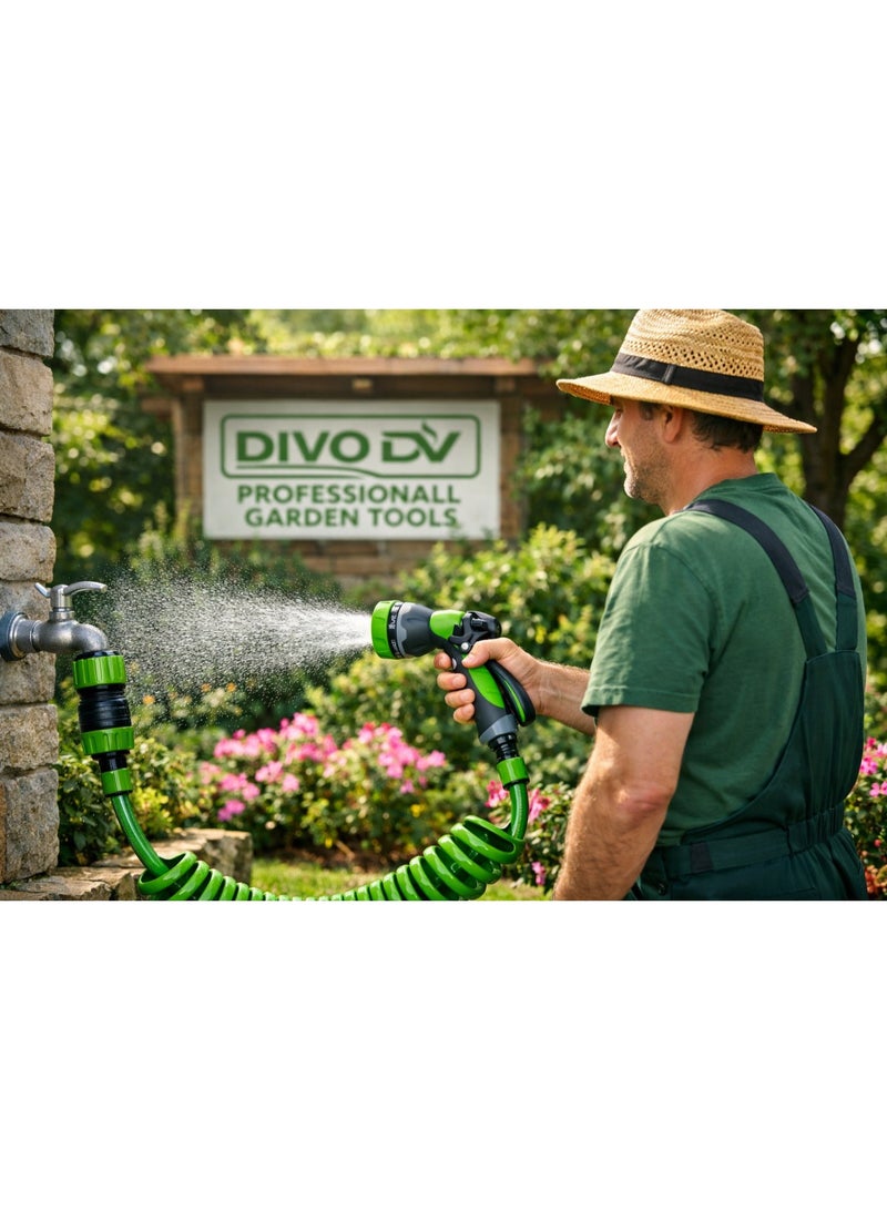 DIVO Garden Hose Nozzle Multi-Function Water Spray Gun – Model DVO714-32 - Image 4