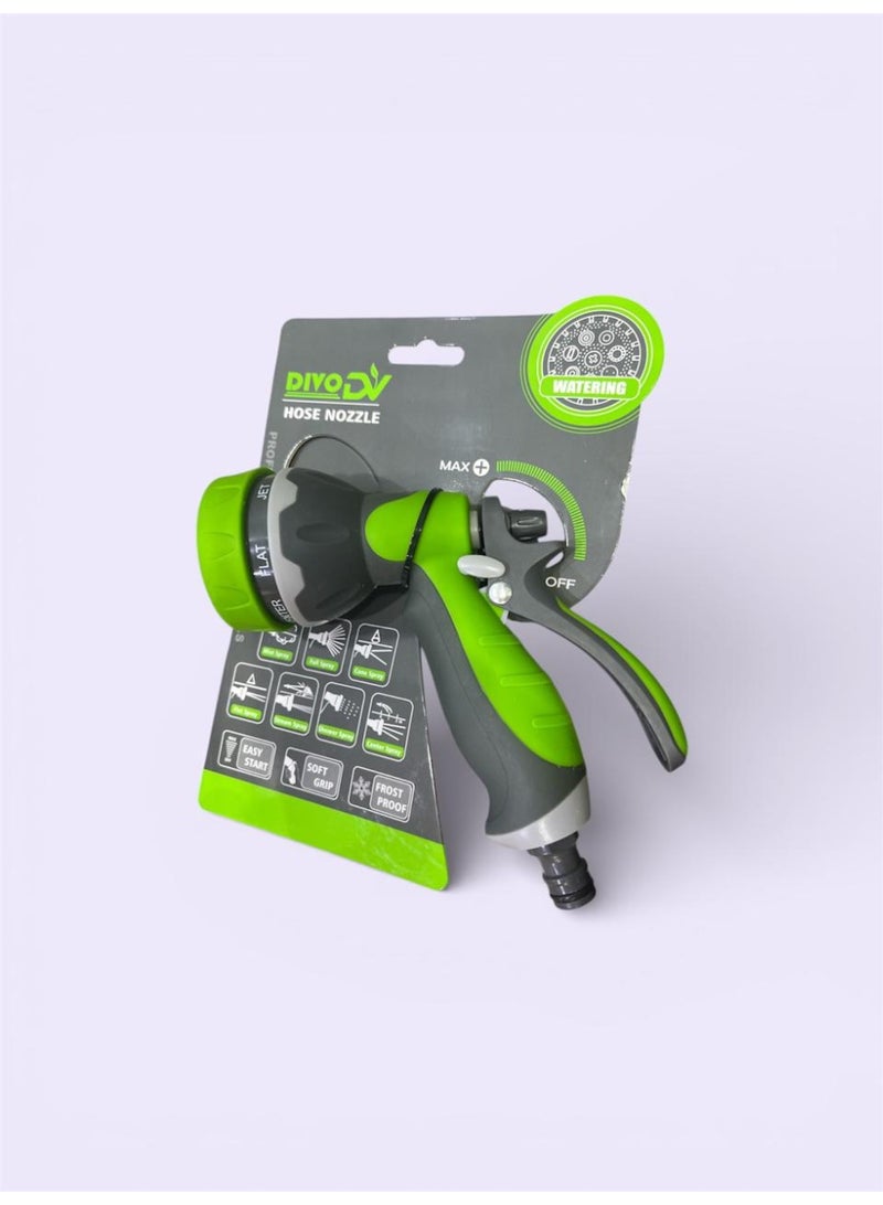 DIVO Garden Hose Nozzle Multi-Function Water Spray Gun – Model DVO714-32 - Image 5