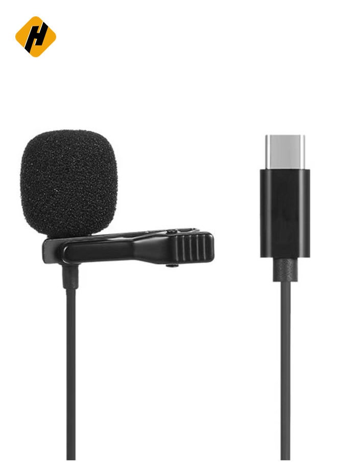 HuHa JH-042 1.5M USB Type C LAVALIER Microphone Mobile Phone  Recording Monitor Microphone Type-C Mic Only for Android Phone JH-042 1.5M USB Type C LAVALIER Microphone Mobile Phone  Recording Monitor Micr  - Image 2