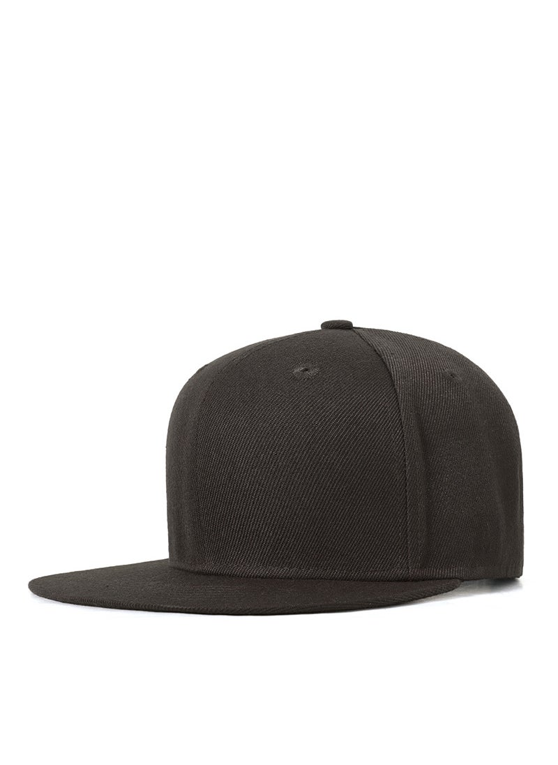 Generic Solid Color Snapback Baseball Caps for Men and Women Rose red  - Image 3