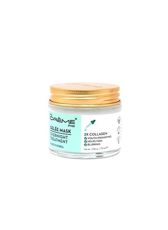 The Crème Shop - Korean Skincare | Overnight Gel Mask for Moisturizing and Hydrating, Anti-Aging, Brightening, Relief facial skin care - 2.36 oz (Collagen) - Image 1