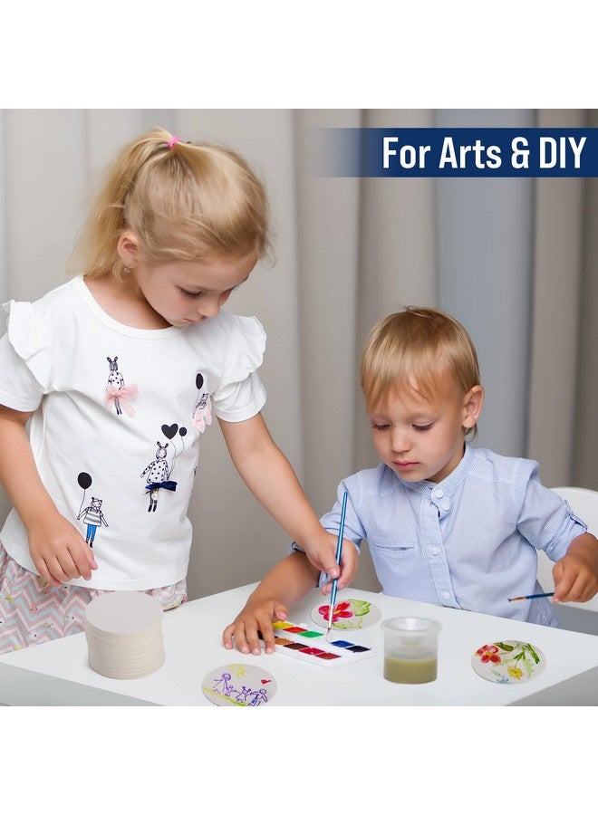 TaoBary 400 Pcs Disposable Paper Bar Coasters Bulk, 4 Inch Cardboard Coasters Blank for Drinks DIY Crafts Arts Wedding (White) - Image 3