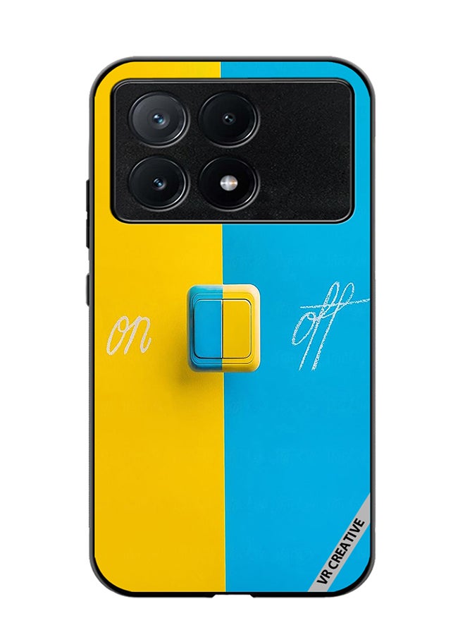 VR CREATIVE غطاء حماية لهاتف Xiaomi Poco X6 Pro بتصميم تشغيل وإيقاف متعدد الألوان - Image 1