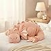 ARELUX Large 36in Cute Dragon Stuffed Animals Plush Toy Soft Pink Pterosaur Plushie Giant Fuzzy Dinosaur Pillow Plushies with Wings Cuddly for Friends Family Member - Image 2