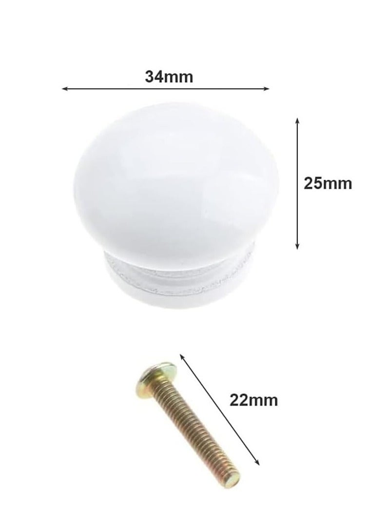 إسكدنيا حزمة من 12 قلعة خشبية دائرية لأبواب الخزانات وجهاز الأدراج الصغيرة ذات القلع ذات الأوتاد الخشبية - Image 2