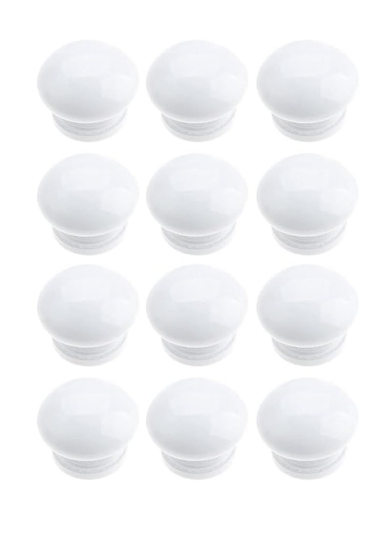 إسكدنيا حزمة من 12 قلعة خشبية دائرية لأبواب الخزانات وجهاز الأدراج الصغيرة ذات القلع ذات الأوتاد الخشبية - Image 1