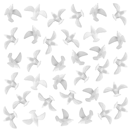 ZZYFGH 150 Mini White Dove for Crafts 34 Inch Bulk Miniature Birds Figurines Wedding Cake Decoration - Image 1