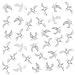 ZZYFGH 150 Mini White Dove for Crafts 34 Inch Bulk Miniature Birds Figurines Wedding Cake Decoration - Image 3