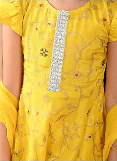 LILPICKS Embellished Anarkali Kurta Pajami Set  - Image 5