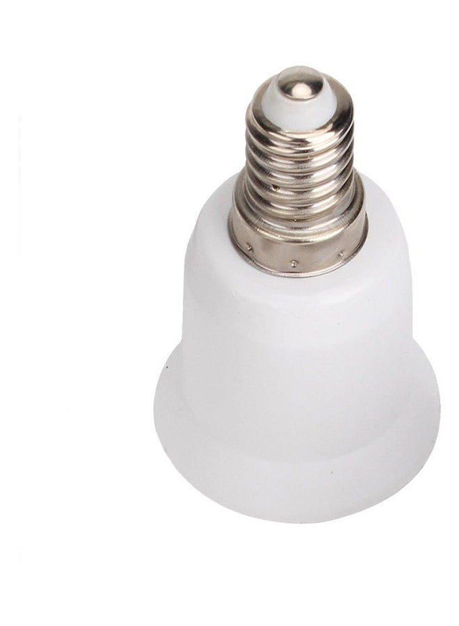 Loquat 5-Piece Base Screw Bulb Holder Adapter Set White/Gold 8x19centimeter - Image 2