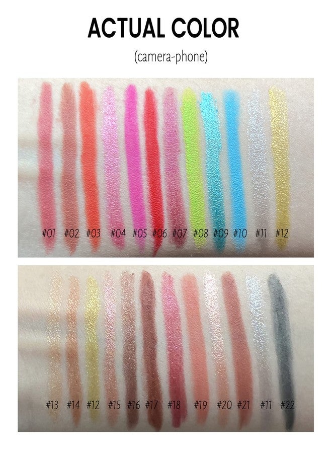 Wismee Eyeshadow Stick Makeup Cosmetics Stick Cream EyeShadow Stick Pencil Shimmer & Matte Eyeshadow Stick for Eye Makeup Eye Brightener Christmas Birthday Gifts for Women #1 - Image 4