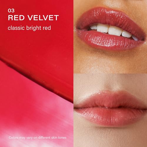 Melixir Vegan Lip Butter (12 Colors), Hydrating Tinted Lip Balm Stick, Bee-Free, Petrolatum-Free, Plant-Based, Moisturizes Dry & Chapped Lips With Shea Butter, Sheer, Natural Finish - #03 Red Velvet - Image 3