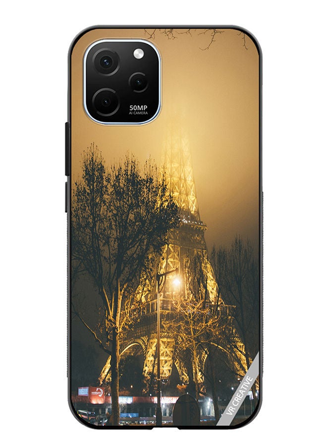 VR CREATIVE Protective Case Cover For Huawei Enjoy 50z Eiffel Paris Design Multicolour - Image 1