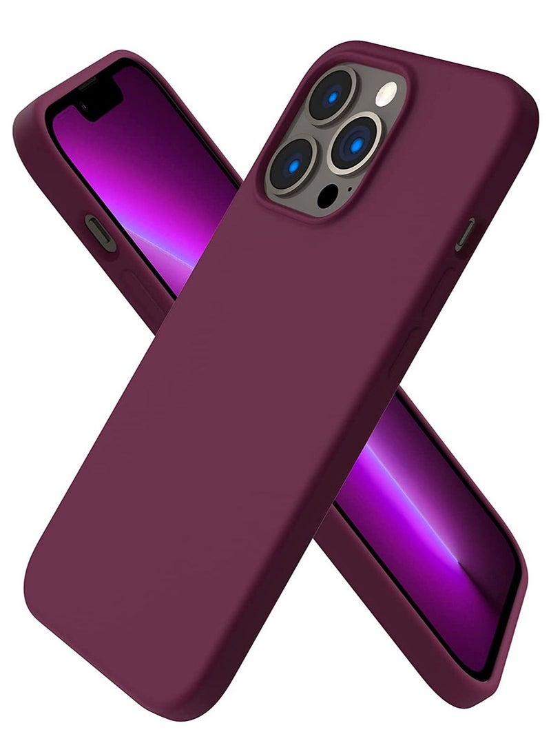 iPhone 13 Pro Case 6.1, Slim Liquid Silicone 3 Layers Full Covered Soft Gel Rubber Case Cover 6.1 inch - Image 1