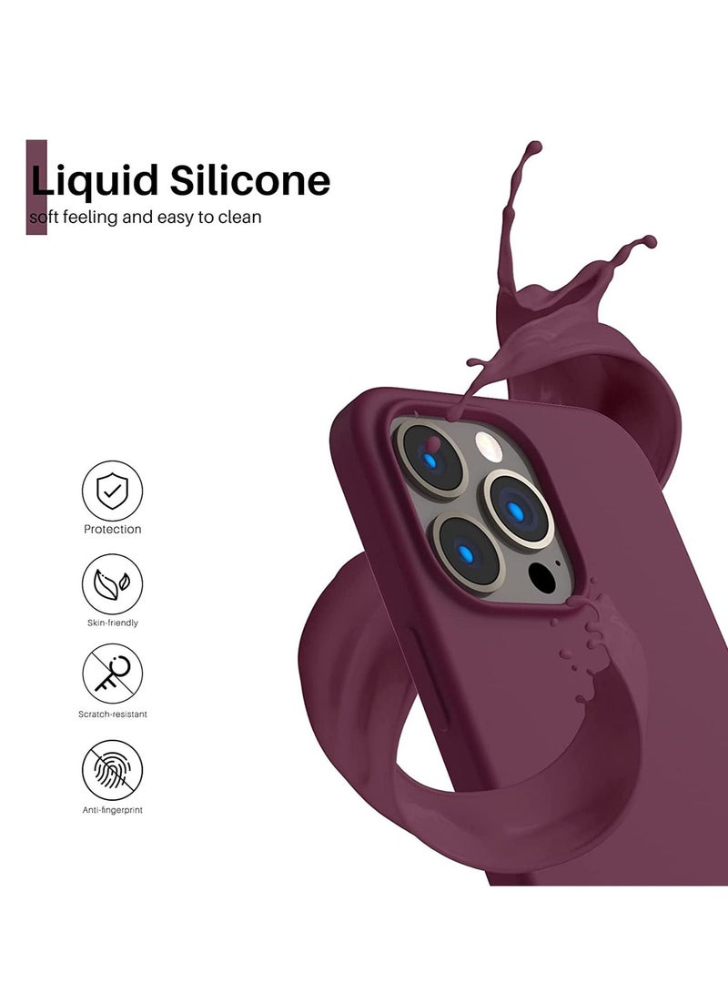 iPhone 13 Pro Case 6.1, Slim Liquid Silicone 3 Layers Full Covered Soft Gel Rubber Case Cover 6.1 inch - Image 2