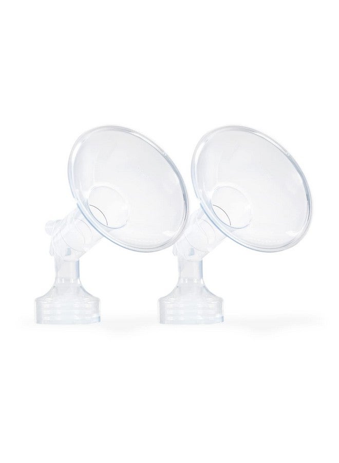 Ameda MYA Breast Pump Replacement Flanges 24mm, Comfort Fit Angled Flange, 2 Count (1 Pair) | Discontinued | NOT Compatible with The MYA Joy or MYA Joy Plus - Image 1