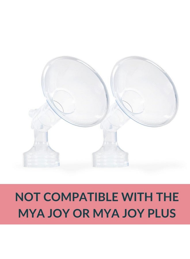 Ameda MYA Breast Pump Replacement Flanges 24mm, Comfort Fit Angled Flange, 2 Count (1 Pair) | Discontinued | NOT Compatible with The MYA Joy or MYA Joy Plus - Image 2