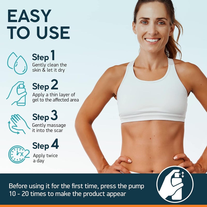 Nuvadermis مجموعة العناية بالندبات من نوفاديرميس: جل متقدم للندبات وشريط سيليكون للندبات - Image 3
