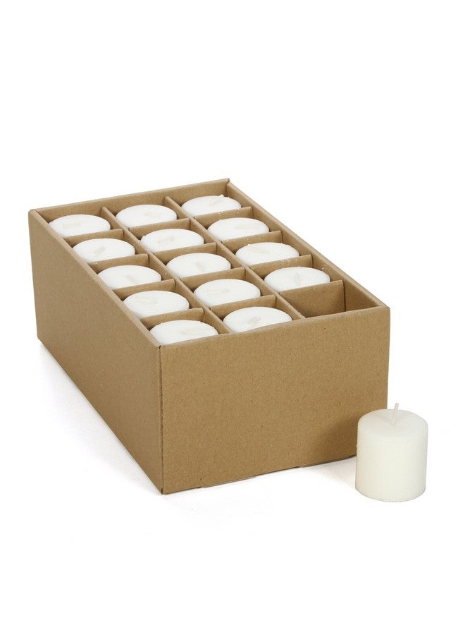 Hosley Set of 30 Unscented White Votive Candles - Bulk Pack, Clean-Burning, Long-Lasting 10-12 Hour Burn Time - Ideal for Weddings, Home Décor, Spa, and Events - Image 2
