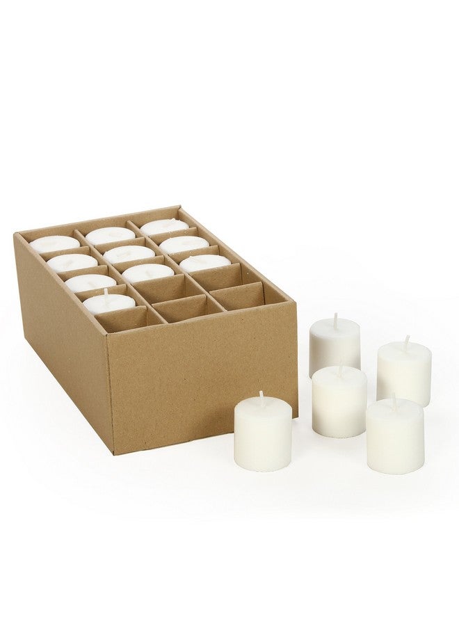 Hosley Set of 30 Unscented White Votive Candles - Bulk Pack, Clean-Burning, Long-Lasting 10-12 Hour Burn Time - Ideal for Weddings, Home Décor, Spa, and Events - Image 3