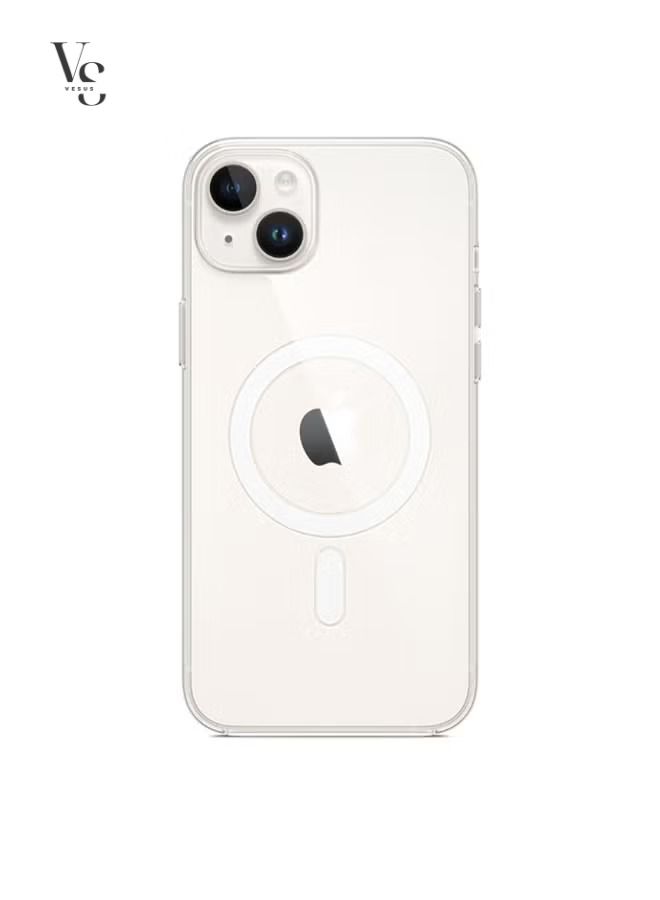 فيسوس غطاء ابل ايفون 14 بلس مع ماج سيف شفاف - Image 1