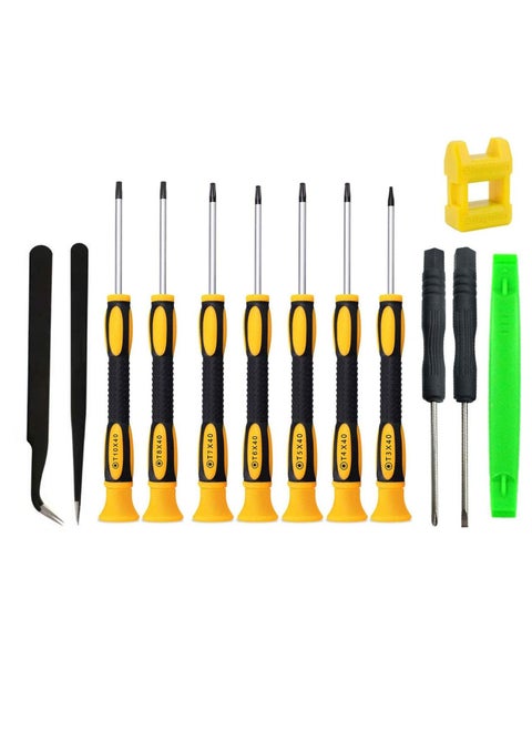 Screwdrivers Set, Screwdriver Set star Screwdrivers with T3 T4 T5 T6 T7 T8 T10, ESD Tweezers, Slotted Camera, Computer, and Repair Kit