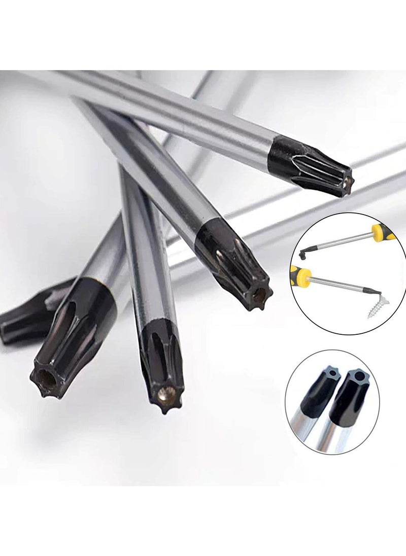 Screwdrivers Set, Screwdriver Set star Screwdrivers with T3 T4 T5 T6 T7 T8 T10, ESD Tweezers, Slotted Camera, Computer, and Repair Kit