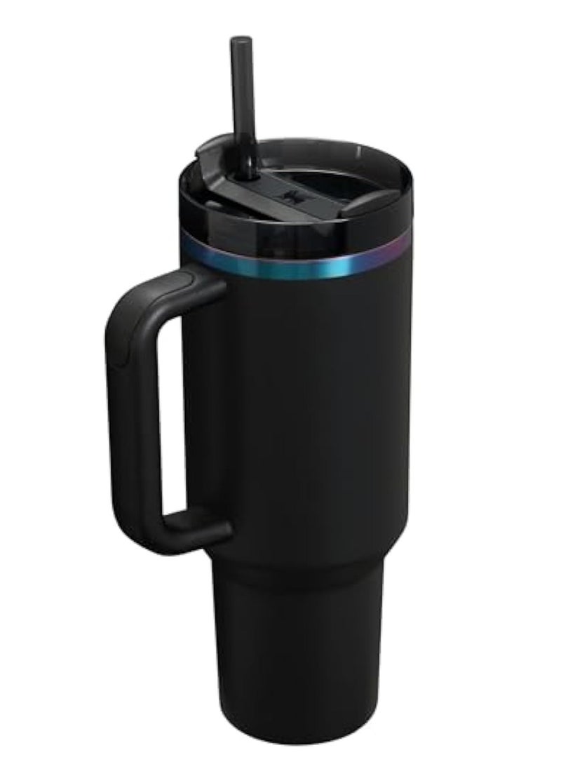 Quencher H2.0 FlowState Stainless Steel Vacuum Insulated Tumbler with Lid and Straw for Water, Iced Tea or Coffee, Smoothie and More, 40 oz
