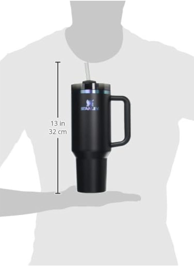 Quencher H2.0 FlowState Stainless Steel Vacuum Insulated Tumbler with Lid and Straw for Water, Iced Tea or Coffee, Smoothie and More, 40 oz