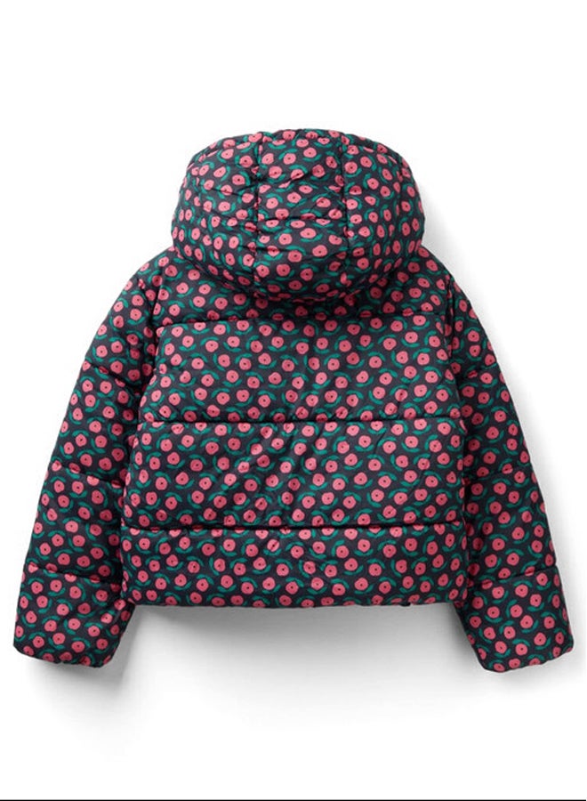 Benetton PADDED JACKET WITH FLOWER PRINT  - Image 2