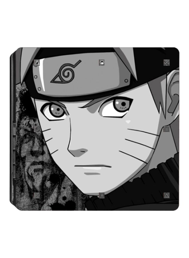 Beauenty 4-Piece Cartoon Printed Console And Controller Sticker Set For Sony PlayStation 4 Slim - Image 2