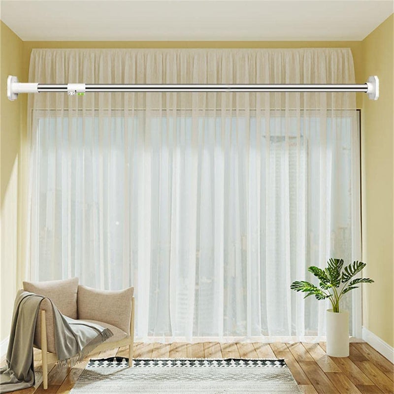 Adjustable Tension Shower Curtain Rod 92 130cm Rust Proof For Bathroom Kitchen Wardrobe - Image 3