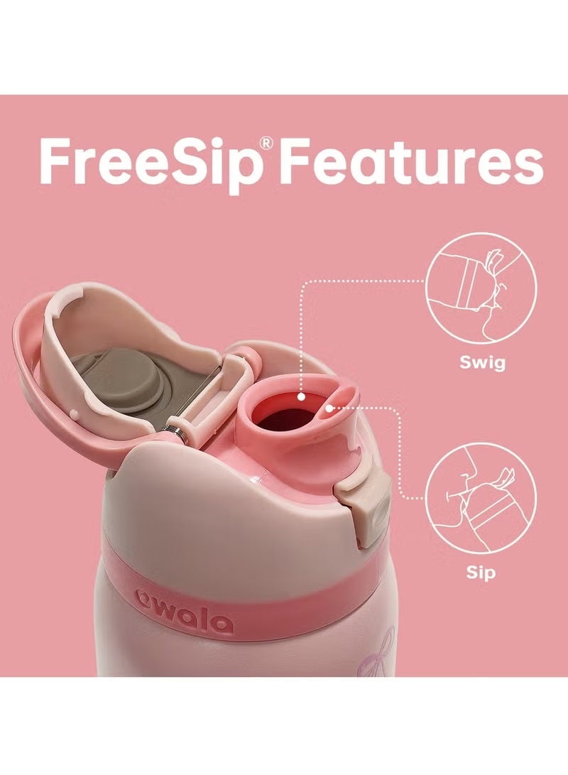 Owala FreeSip Insulated Stainless Steel Water Bottle with Straw for Sports Travel and School BPA-Free Sports Water Bottle (Pink 32OZ) - Image 4