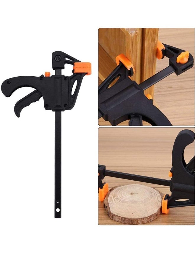 Quick Grip Clamps, Woodwork Ratchet Bar Clamp F Wood Clamps Set One Handed for Fast and Easy Clamping Applications distance 2 Pack 6 inch - Image 2