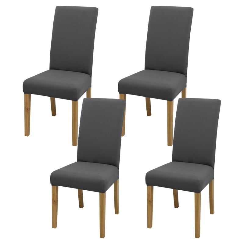 BIETYONE Stretch Dining Chair Covers Set of 4 Soft Removable Washable Kitchen Parsons Chair Slipcovers High Elastic Seat Protector for Home Hotel Banquet - Image 2