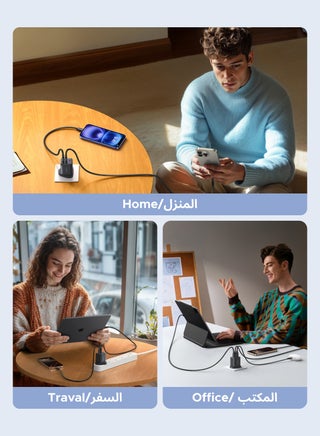 30W 2C1A GaN Charger Type C USB C Adapter USB Wall Plug Fast iPhone Charger Multi Ports Charger Portable Compatible With iPhone 16 Series Galaxy 25 24 Series iPad Pro Air Mini Apple Watch  Xiaomi Huawei - 30W 2C1A - view 5