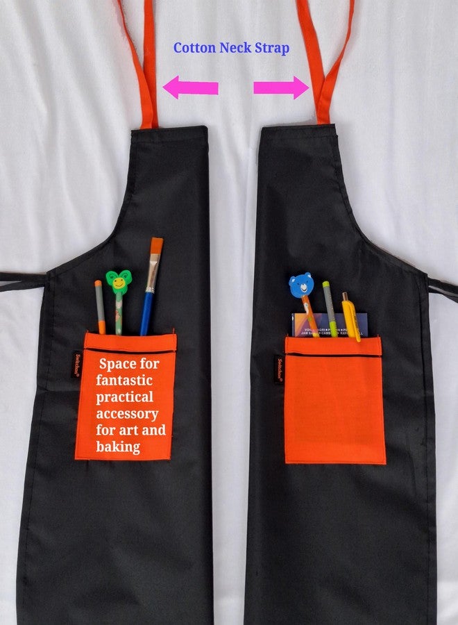 Switchon® Waterproof Kids Polyester Multipurpose Apron with Front Pocket for Cooking, Painting, Art & School Activities | Suitable for Boys & Girls Age 5-12 Years | Pack of 2 - Image 4