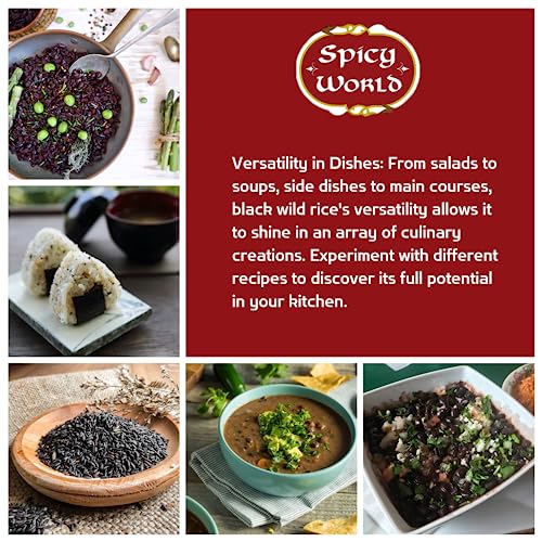 Spicy World Minnesota Grown Black Wild Rice 24oz Bag (1.5LB) | Premium Quality | All Natural, Hearty Grain with Rich Flavor | Perfect for Rice Dishes & Recipes - Image 5