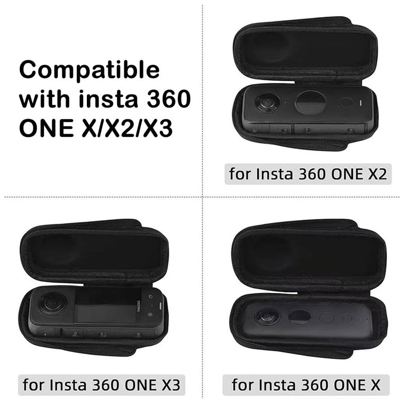 Action Pro Mini PU Protective Storage Collection Box Compatible with Insta 360 ONE X /X2 Action Camera, Black - Image 5