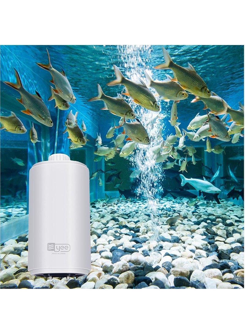 Yee Ultra Silent Aquarium Oxygenating Air Pump 4.5W 2x3.5L/min, Double/2 Air Outlets, Speed Control (YYE-922)  - Image 3