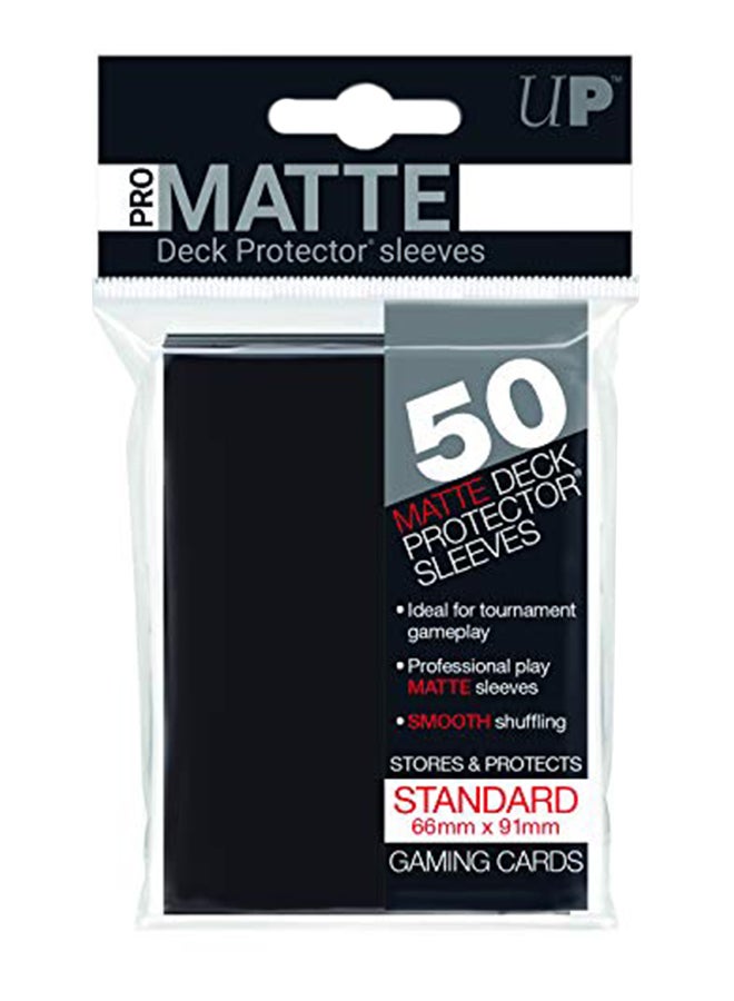 Ultra Pro PRO-Matte Standard Size Deck Protector Sleeves for Magic, Pokemon and Dragon Ball Super - Black (50 ct) - Image 3