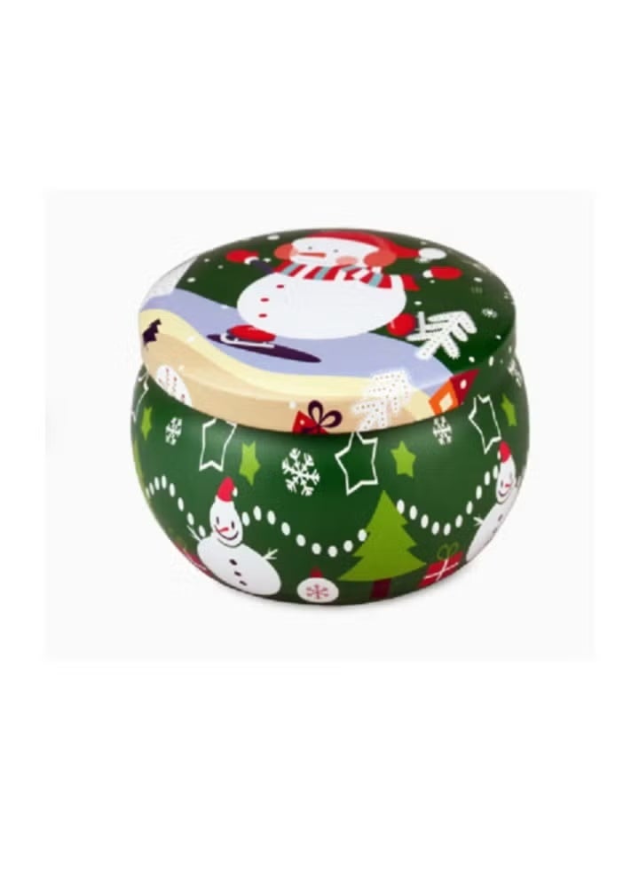 شمع راس السنة وعيد الفواحة للمكتب او البيت برسمة بابا نويل الشمع داخل عيد الميلاد صاج برائحة جميلة جدا :6*7 سم، متعدد الألوان شموع برتمان العدد 1 - Image 1