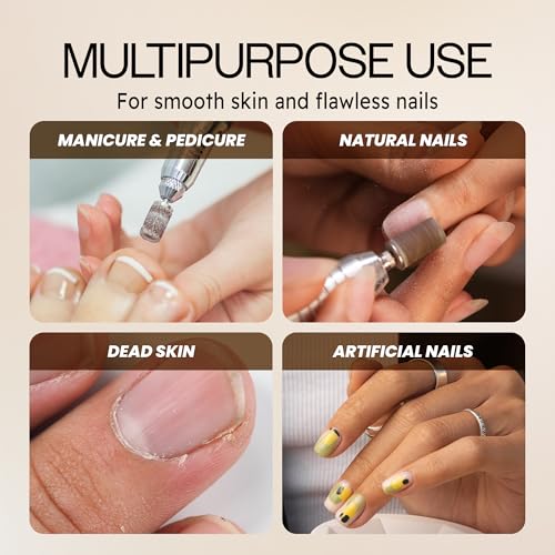 PANA 100 Pieces Nail Sanding Bands Professional Nail Manicure Great Fit for Nail Drill Bits for Acrylic Nails (80 Grit, Brown) - Image 5